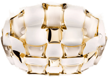 Slamp Mida vegglampe, hvit-gull