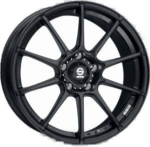 Sparco Assetto Gara Matt Black 7x16 5/100 ET35 B63.3
