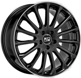 MSW MSW30 Shiny Black Machined Lip 9,5x20 5/112 ET42 B73