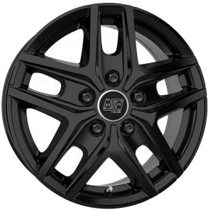 MSW 40 Van Gloss Black 6.5x16 5/130 ET65 B78.1