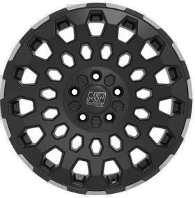 MSW 99 Van Matt Black Polished Lip 6,5x16 5/130 ET55 B89.1