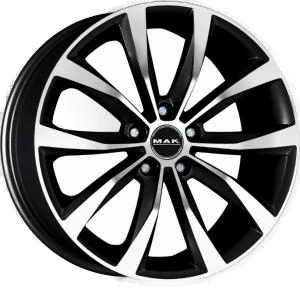 MAK Wolf Black Machined Face 7.5x17 5/115 ET40 B70.2