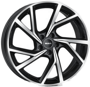 MAK Kassel Black Polished 7.5x18 5/120 ET50 B67.1