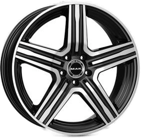MAK Lewis Black Polished 8.5x20 5/112 ET51 B66.6