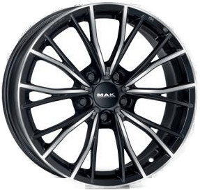 MAK Mark Black Polished 8x18 5/120 ET34 B72.6