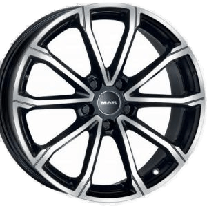 MAK DaVinci Black Polished 6.5x17 4/108 ET32 B65.1