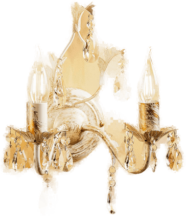 Onli Vegglampe Teresa elfenben 2 lyskilder