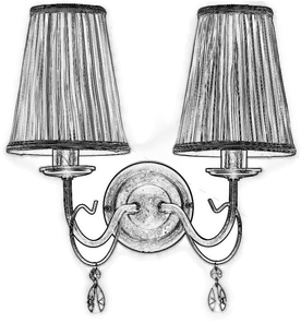 Onli Delia vegglampe, bronsefarget, 25 cm