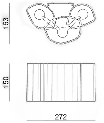 Stilnovo LED-vegglampe Honey 27,2 cm
