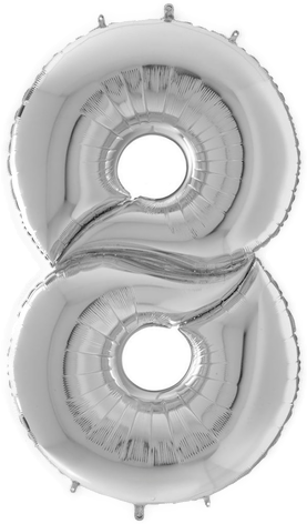 Ballongkungen Tallballong Sølv 8