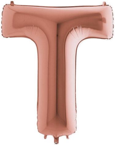 Ballongkungen Bokstavballong Rosegull T