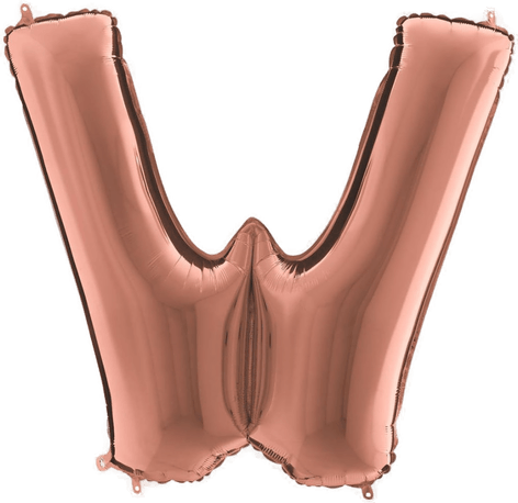 Ballongkungen Bokstavballong Rosegull W