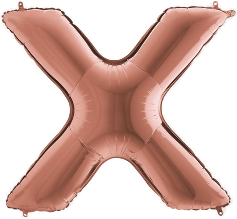 Ballongkungen Bokstavballong Rosegull X