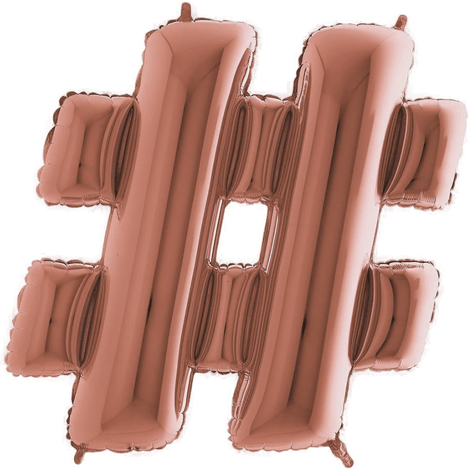 Bokstavballong Rosegull # - Ballongkungen