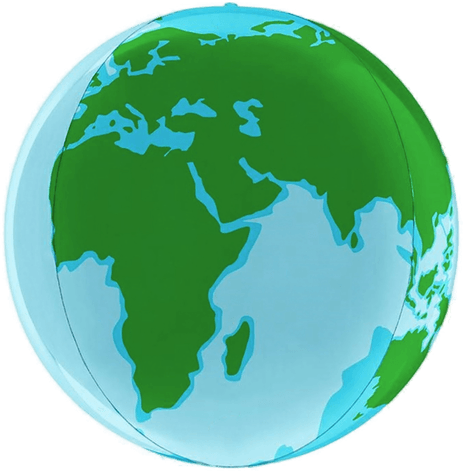 Ballongkungen Folieballong Stor Globus