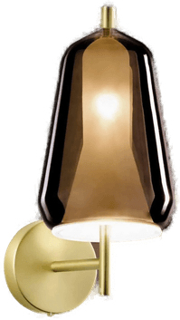 Miloox By Sforzin X-Ray vegglampe, bronse/gullfarget