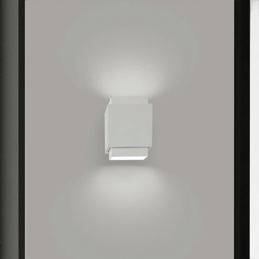 Tecnico By Sforzin Syme vegglampe, hvit, 11 cm