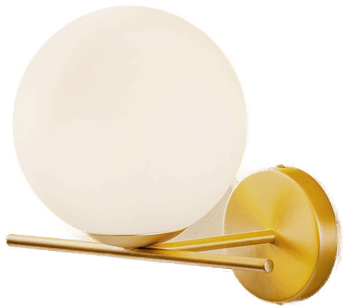 Miloox By Sforzin Vegglampe Jugen, gull