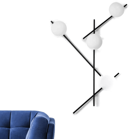 Sforzin Mikado vegglampe 4 lyskilder