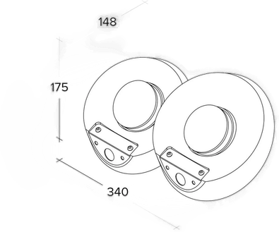 Patra vegglampe Tecnico By Sforzin