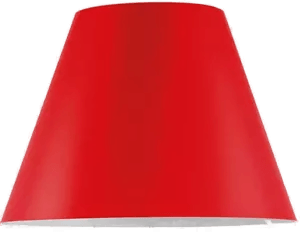 Luceplan Lady Costanza lampeskjerm rød