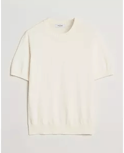 Gran Sasso Heavy Knitted T-Shirt Cream