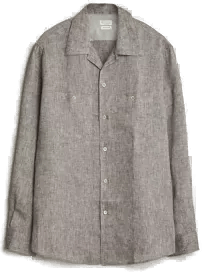 Brunello Cucinelli Lin Skjorte Brun
