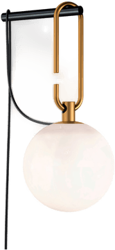 Artemide nh vegglampe sort-messing