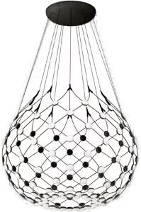 Luceplan Mesh Wireless taklampe sort