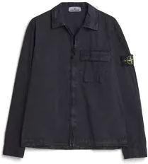 Stone Island Brushed Cotton Zip Overshirt