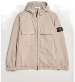 Stone Island Stretch Cotton Twill Hood Jacket