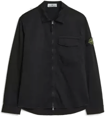 Stone Island Zip Overshirt Black