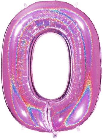 Ballongkungen Tallballong Glitter Rosa 0