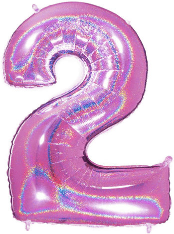 Ballongkungen Tallballong Glitter Rosa 2