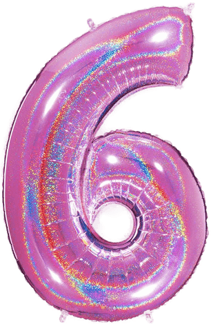 Ballongkungen Tallballong Glitter Rosa 6