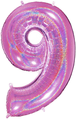 Ballongkungen Tallballong Glitter Rosa 9