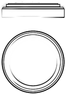 Linea Light LED-vegglampe Iside, svart, Ø 35 cm