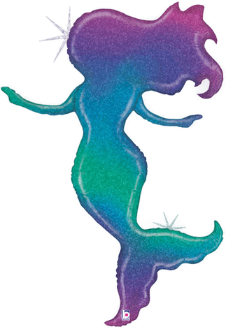 Ballongkungen Folieballong Havfrue Glitter