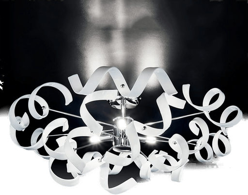 Metallux taklampe ASTRO, 3 lys, hvit