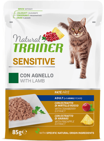 Trainer Natural Cat Sensitive Adult Lammekjøtt 12 x 85 g