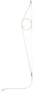 Flos Wirering vegglampe Rosa-hvit