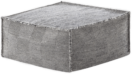 Gan Sail Square Pouf Black