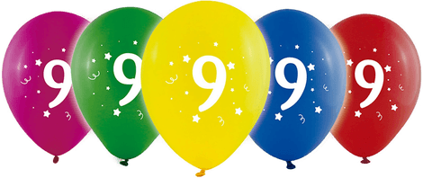 Ballongkungen Tallballonger Tallet 9 - 10-pakning