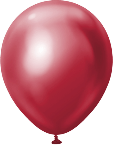 Ballongkungen Krom Røde Ballonger - 100-pakning