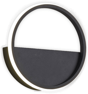 Mantra Iluminación Kitesurf LED-vegglampe, svart Ø 25 cm