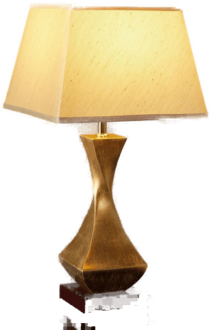 Schuller Valencia bordlampe med gullfot