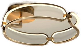 Schuller Valencia Colette LED-taklampe, rosa gull