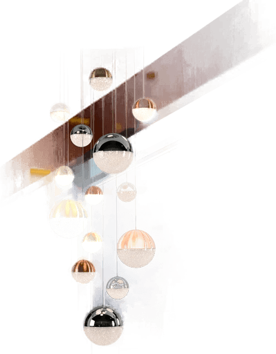 Schuller Valencia LED-hengelampe Sphere 14 lyskilder