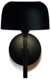 Bover LED-vegglampe Bol svart matt