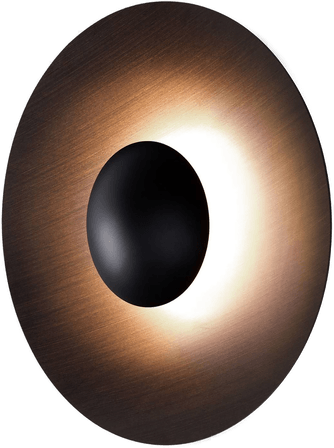 Marset Ginger 32C LED-vegglampe Ø32cm brun